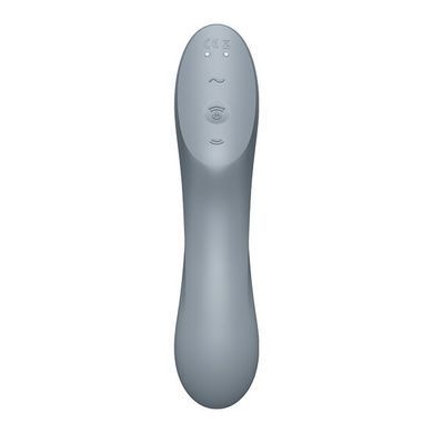 Вакуумний стимулятор з вібрацією Satisfyer Curvy Trinity 3 BlueGrey SO6118 фото
