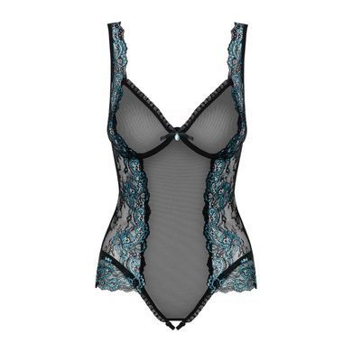 Розпродаж!!! Сітчасте боді з відкритим доступом Obsessive &mdash; Amanta Teddy Black SO7199 фото