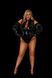 Комбідрес лакований чорний "Зухвала Стелла" XXXXL, блискавка на все тіло SO6015 фото 4