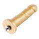 Золотий фалоімітатор Hismith 6.8&Prime; Golden Silicone Dildo, система KlicLok SO6202 фото 1