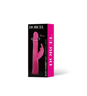 Вібростимулятор-кролик Dorcel &mdash; Baby Rabbit Magenta 2.0 з перлинним масажем і головкою, що обертається SO8680 фото