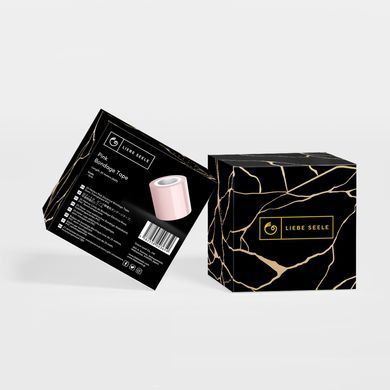 Скотч для бондажу Liebe Seele Bondage Tape Pink 25 м, не липне до шкіри та волосся, без слідів SO9527 фото