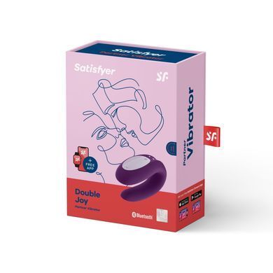 Смарт-вібратор для пар Satisfyer Double Joy Violet (м'ята упаковка!!!) SO3899-R фото