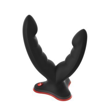 Двойной фаллоимитатор Fun Factory RYDE black, гибкие стволы, присоска SX0976 фото