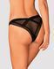 (SALE) Мереживні трусики із заниженою талією Obsessive Estiqua panties XS/S, black SO7705 фото 2