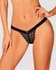 (SALE) Мереживні трусики із заниженою талією Obsessive Estiqua panties XS/S, black SO7705 фото 1