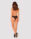 (SALE) Мереживні трусики із заниженою талією Obsessive Estiqua panties XS/S, black SO7705 фото 4