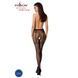 Колготки-бодістокінги Passion S012 One Size, Black, імітація панчіх, пояса та мереживних трусиків PSS012B фото 4
