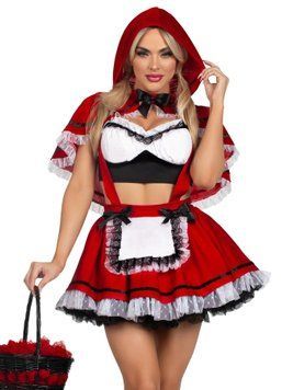 Костюм Червоної Шапочки Leg Avenue Flirty Miss Red Top and Skirt L SX2781 фото