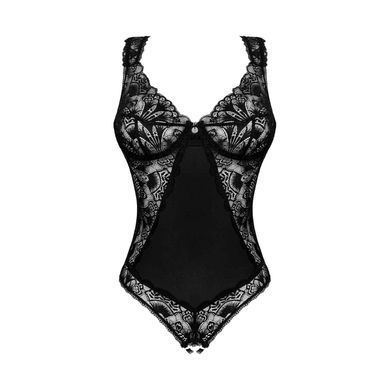 Розпродаж!!! Мереживне боді з відкритим доступом Obsessive &mdash; Donna Dream Crotchless Teddy Black SO8634 фото
