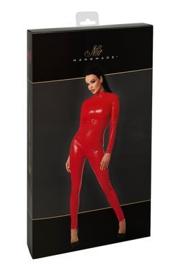 Комбінезон Noir Handmade F353 Red powerwetlook overall - S SX2010 фото
