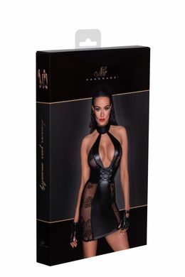 Сукня Noir Handmade F238 Short tulle dress with powerwetlook inserts - L SX0129 фото