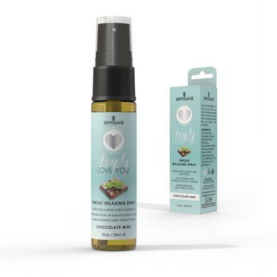 Спрей для мінету Sensuva Deeply Love You Chocolate Mint (29 мл), для глибокого мінету SO3193 фото