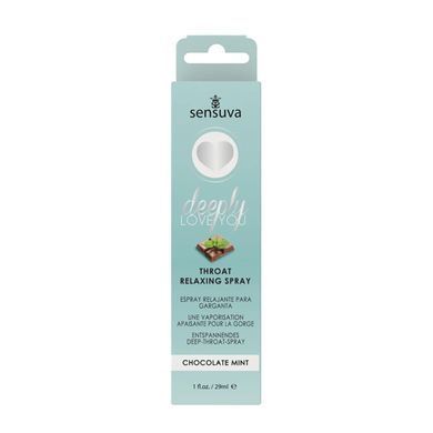 Спрей для мінету Sensuva Deeply Love You Chocolate Mint (29 мл), для глибокого мінету SO3193 фото