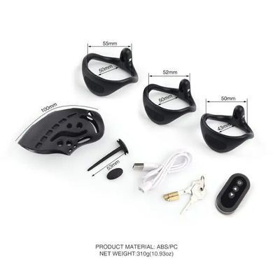 Клітка для члена з електростимуляцією LOCKINK SEVANDA Nautilus Estim Chastity Cage SX2838 фото
