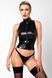 Топ Noir Handmade F324 Glam wetlook top with vinyl corset - 3XL SX0380 фото 1