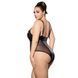 Боді під латекс з сітчастими вставками JSY &mdash; P61152 Plus Size Black SX1872 фото 3