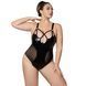 Боді під латекс з сітчастими вставками JSY &mdash; P61152 Plus Size Black SX1872 фото 4