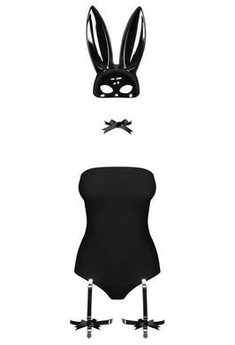 Еротичний костюм кролика Obsessive Bunny costume S/M black (м'ята упаковка!!!) SO7701-R фото