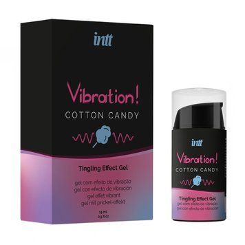 Рідкий вібратор Intt Vibration Cotton Candy (15 мл) (м'ята упаковка!!!) SO9812-R фото