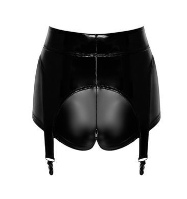 Шортики Noir Handmade F325 Glam suspender wetlook and vinyl shorts - 3XL SX0386 фото