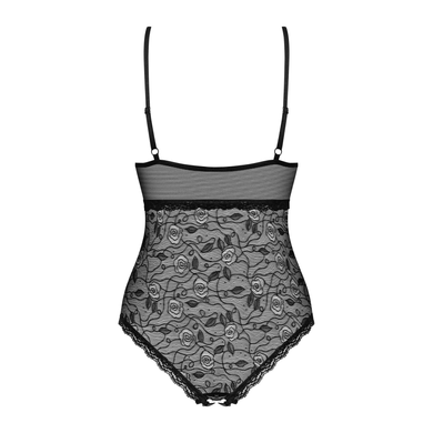 Мереживне боді з відкритим доступом Obsessive &mdash; 818-TED-1 Teddy Black SO9021 фото