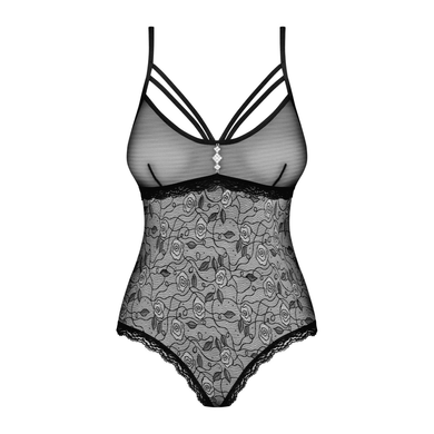 Мереживне боді з відкритим доступом Obsessive &mdash; 818-TED-1 Teddy Black SO9021 фото