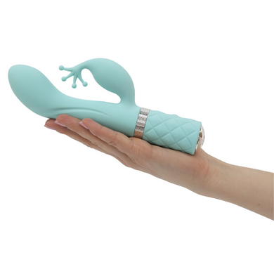 Вібратор-кролик Pillow Talk &mdash; Kinky Teal з кристалом Сваровські SO2716 фото