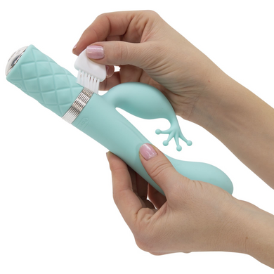 Вібратор-кролик Pillow Talk &mdash; Kinky Teal з кристалом Сваровські SO2716 фото