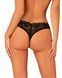 (SALE) Мереживні стрінги Obsessive Donna Dream crotchless thong XS/S Black, відкритий доступ SO8642 фото 2