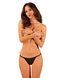 Прозорі стрінги із мереживом Obsessive Celia Noir thong XS/S SO7868 фото 1