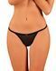Прозорі стрінги із мереживом Obsessive Celia Noir thong XS/S SO7868 фото 3