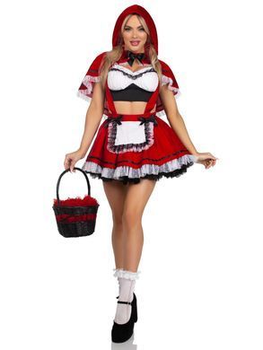 Костюм Червоної Шапочки Leg Avenue Flirty Miss Red Top and Skirt XS SX2784 фото