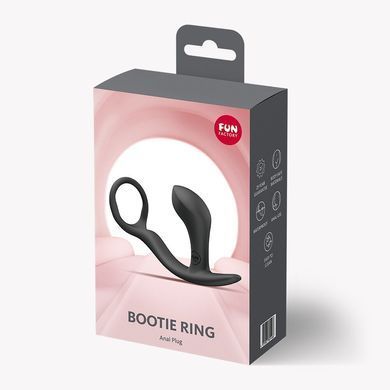 Анальна пробка з ерекційним кільцем Fun Factory BOOTIE RING Black SX3309 фото