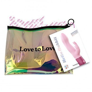 Вібратор-кролик Love To Love &mdash; Hello Rabbit Rose з гнучким стовбуром і стимуляцією точки G, 2 мотори SO3352 фото