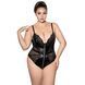 Боді з екошкіри з мереживом JSY &mdash; P61153 Plus Size Black SX1873 фото 1
