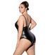 Боді з екошкіри з мереживом JSY &mdash; P61153 Plus Size Black SX1873 фото 3