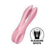 Кліторальний вібратор Satisfyer Threesome 1 Pink з трьома гнучкими пальчиками SO6985 фото