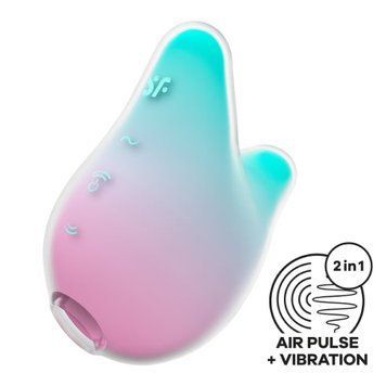 Вакуумний кліторальний стимулятор Satisfyer Mermaid Vibes Mint/Pink SX1209 фото