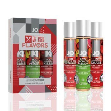 Набір змазок JO &mdash; Tri-Me Triple Pack Flavors (3&times;30 мл) Три різні смаки оральних змазок SO2840 фото