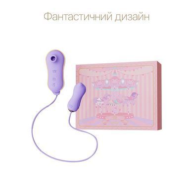 Набір 2в1 Zalo &mdash; UNICORN Violet, віброяйце + вакуумний стимулятор SO6685 фото