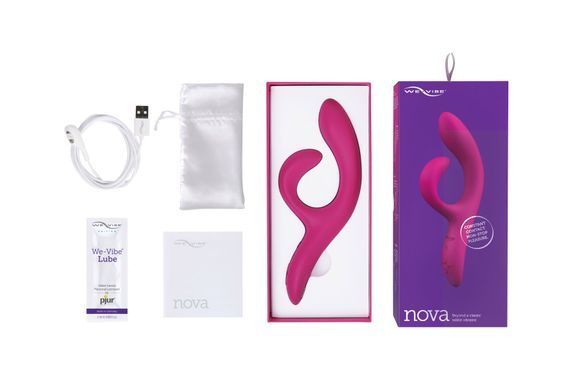 Смарт вібратор-кролик We-Vibe &mdash; Nova Fuchsia, ергономічний, регульований кут нахилу стовбура SO6930 фото