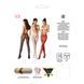 Сітчасті колготки з відкритим доступом Passion S015 One Size, Red, імітація панчіх і трусиків PSS015R фото 5