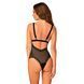 Мереживне боді з декольте Obsessive &mdash; Estiqua Teddy Black SO7260 фото 2