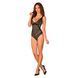 Мереживне боді з декольте Obsessive &mdash; Estiqua Teddy Black SO7260 фото 3