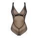 Мереживне боді з декольте Obsessive &mdash; Estiqua Teddy Black SO7260 фото 5