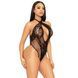 Сітчасте боді Leg Avenue &mdash; Lace And Net Halter Teddy One Size Black SO8557 фото 4