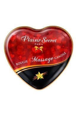 Розпродаж!!! Масажна свічка-серце Plaisirs Secrets Vanilla (35 мл) (термін 04.2026) SO1865-R фото