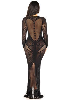 Сукня Leg Avenue Lace and Net Bodycon Gown One Size, Black SX1737 фото