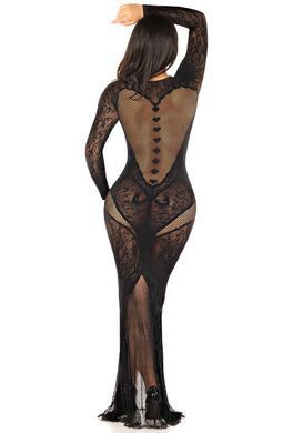 Сукня Leg Avenue Lace and Net Bodycon Gown One Size, Black SX1737 фото